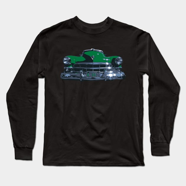 1949 Cadillac Front End Long Sleeve T-Shirt by JonnyFivePhoto